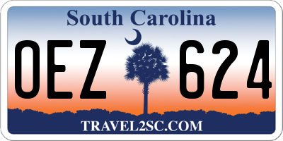 SC license plate OEZ624