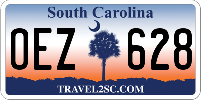 SC license plate OEZ628