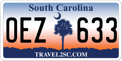 SC license plate OEZ633