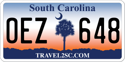 SC license plate OEZ648