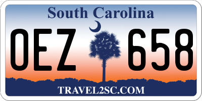 SC license plate OEZ658