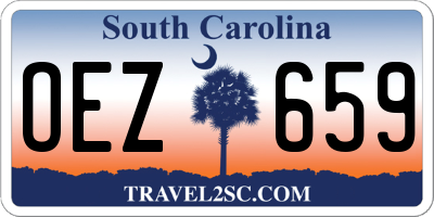 SC license plate OEZ659