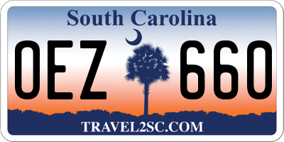 SC license plate OEZ660