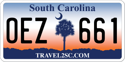 SC license plate OEZ661