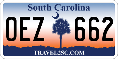 SC license plate OEZ662