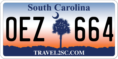 SC license plate OEZ664
