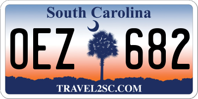 SC license plate OEZ682