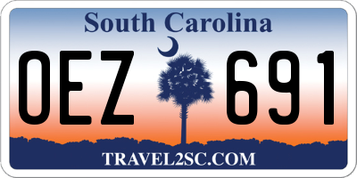 SC license plate OEZ691