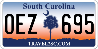 SC license plate OEZ695