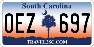 SC license plate OEZ697