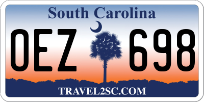 SC license plate OEZ698