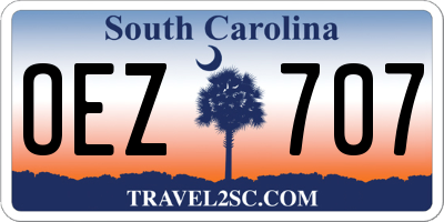 SC license plate OEZ707