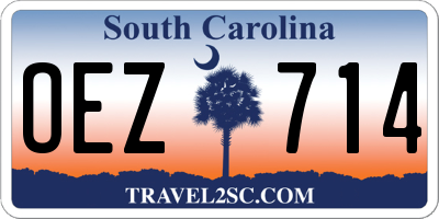 SC license plate OEZ714