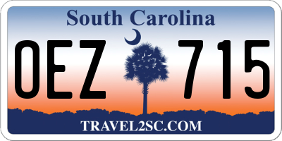 SC license plate OEZ715