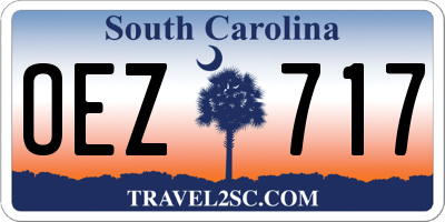 SC license plate OEZ717