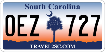 SC license plate OEZ727