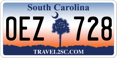 SC license plate OEZ728