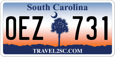 SC license plate OEZ731