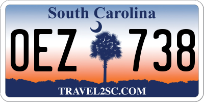SC license plate OEZ738