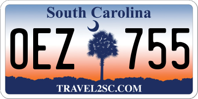 SC license plate OEZ755