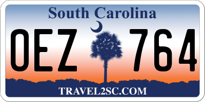 SC license plate OEZ764