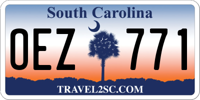 SC license plate OEZ771