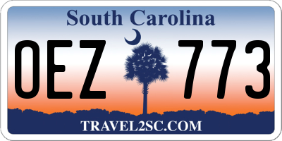 SC license plate OEZ773
