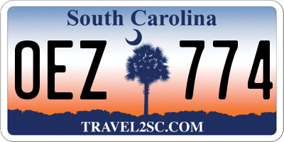 SC license plate OEZ774