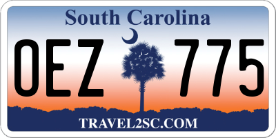 SC license plate OEZ775