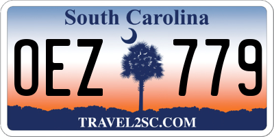 SC license plate OEZ779