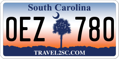 SC license plate OEZ780