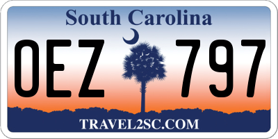 SC license plate OEZ797