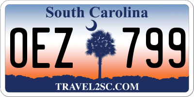 SC license plate OEZ799
