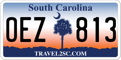SC license plate OEZ813