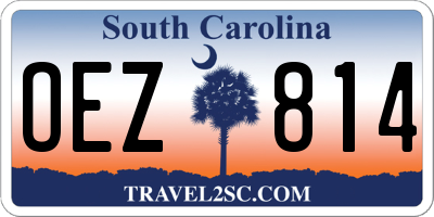 SC license plate OEZ814