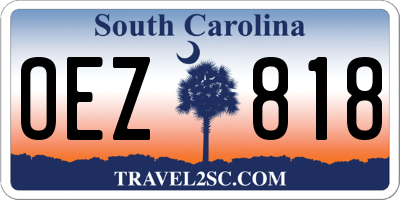 SC license plate OEZ818