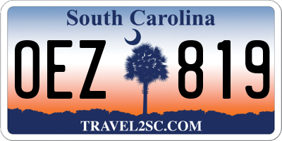 SC license plate OEZ819