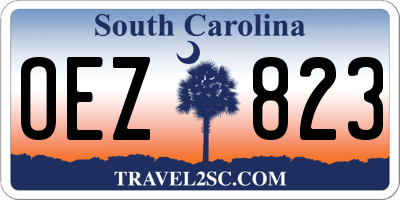 SC license plate OEZ823