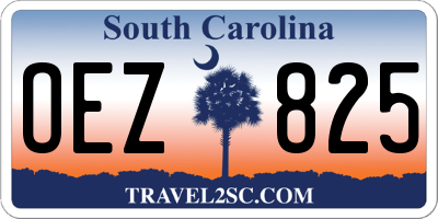 SC license plate OEZ825