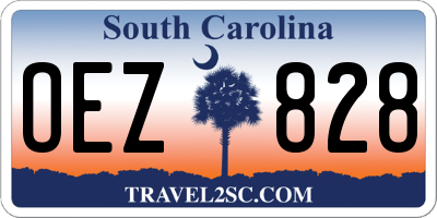 SC license plate OEZ828
