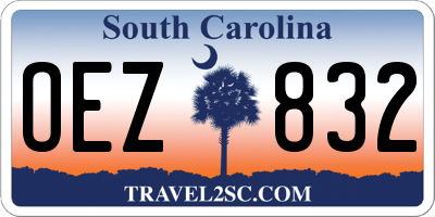 SC license plate OEZ832