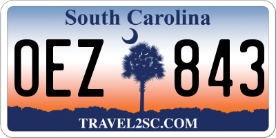 SC license plate OEZ843