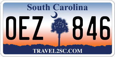 SC license plate OEZ846