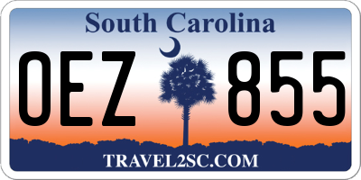 SC license plate OEZ855