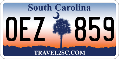 SC license plate OEZ859