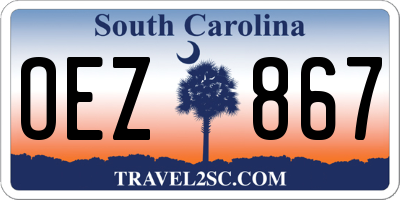SC license plate OEZ867