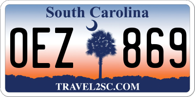 SC license plate OEZ869