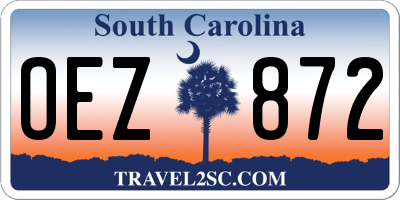 SC license plate OEZ872