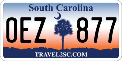 SC license plate OEZ877