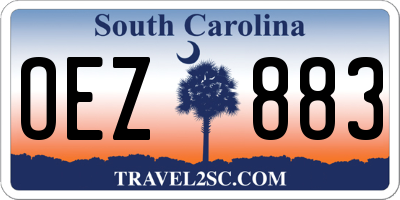 SC license plate OEZ883
